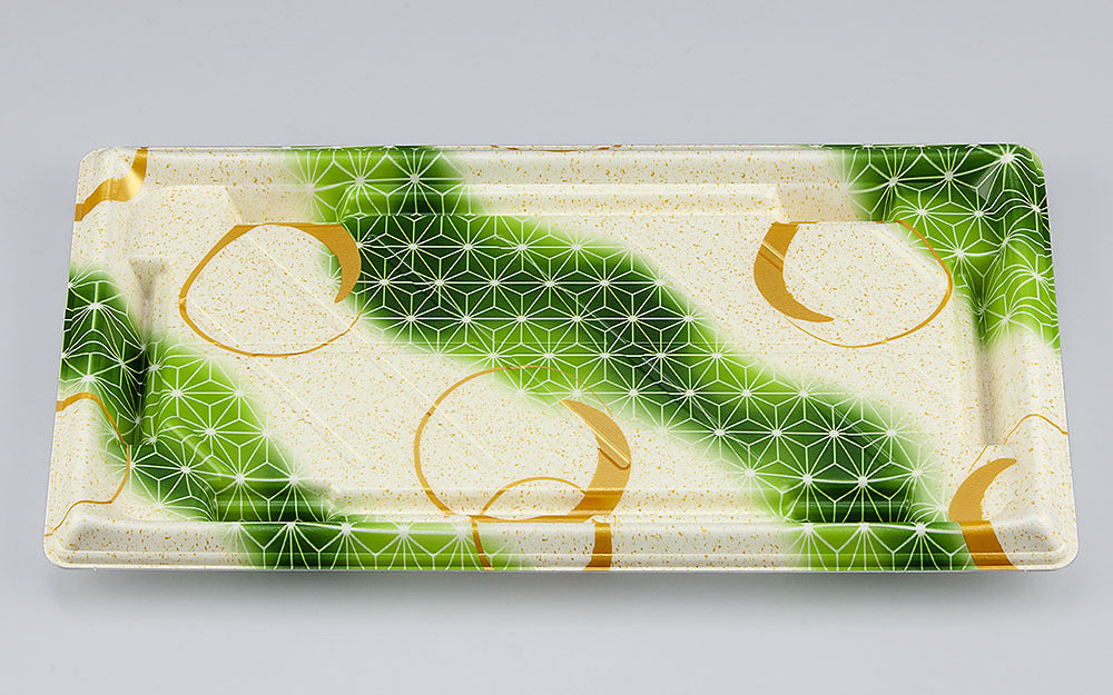 寿司容器 SF美角26 あさ月緑本体