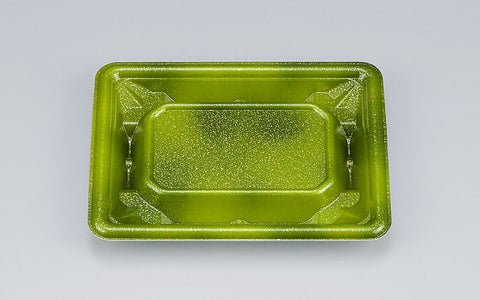 刺身容器 SF冴盛15-11 星雲緑本体