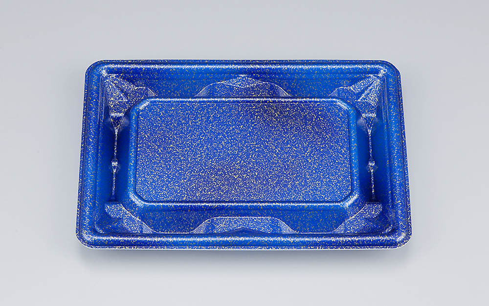 刺身容器 SF冴盛18-13 星雲青本体