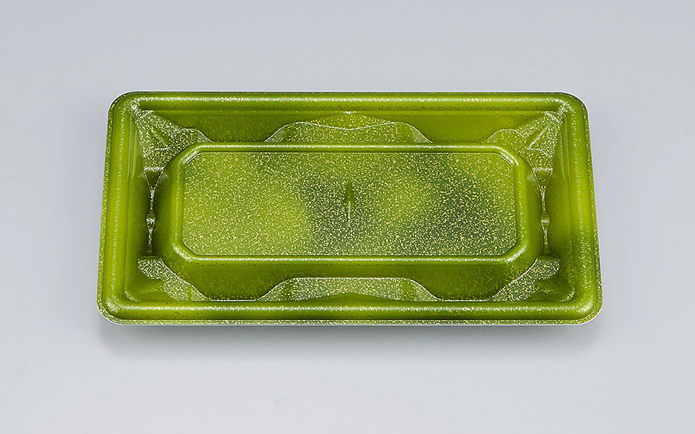 刺身容器 SF冴盛19-11 星雲緑本体