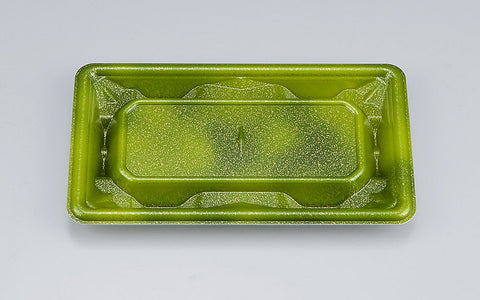 刺身容器 SF冴盛19-11 星雲緑本体