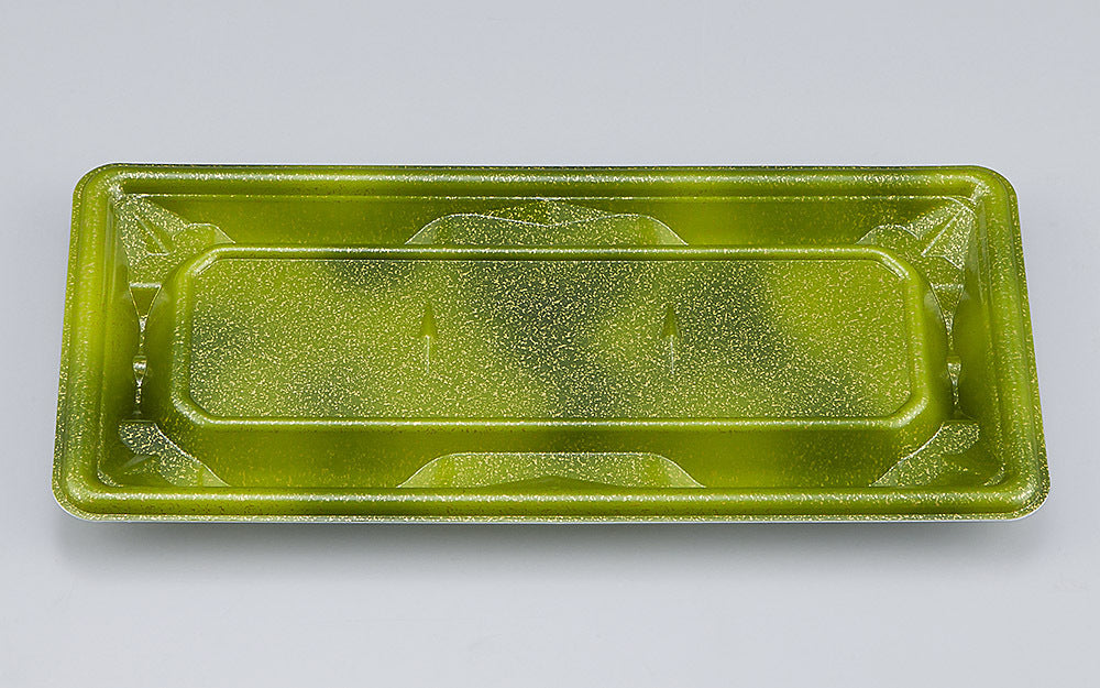 刺身容器 SF冴盛24-11 星雲緑本体