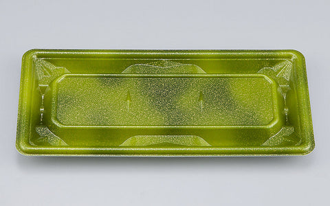 刺身容器 SF冴盛24-11 星雲緑本体