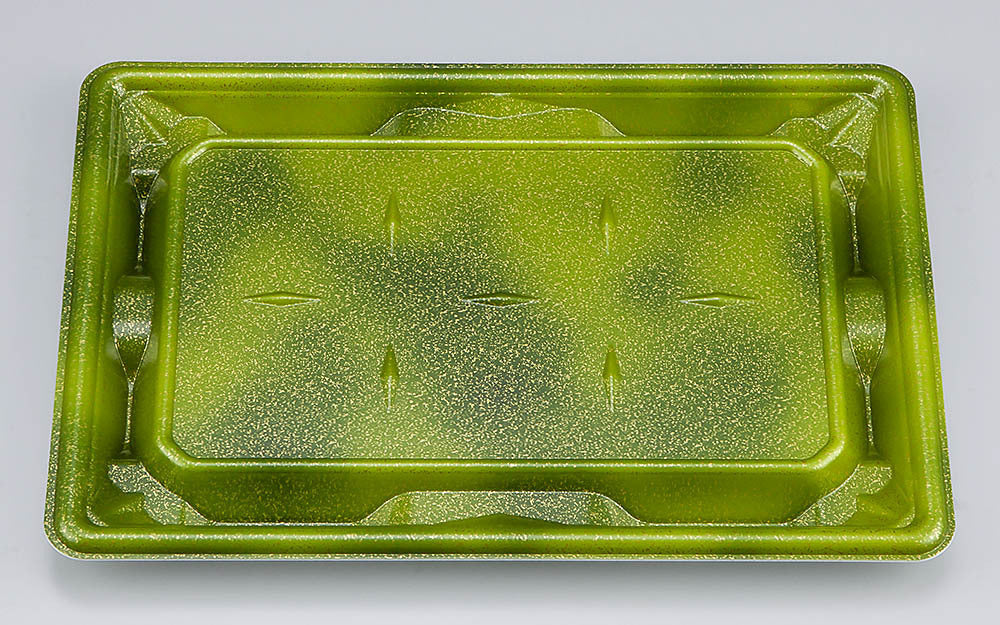 刺身容器 SF冴盛24-17 星雲緑本体