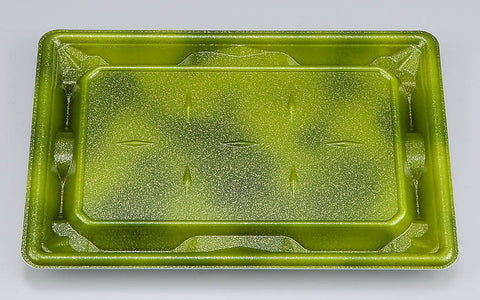 刺身容器 SF冴盛24-17 星雲緑本体