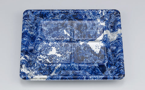 刺身容器 SF冴盛段19-17 いわお紺本体