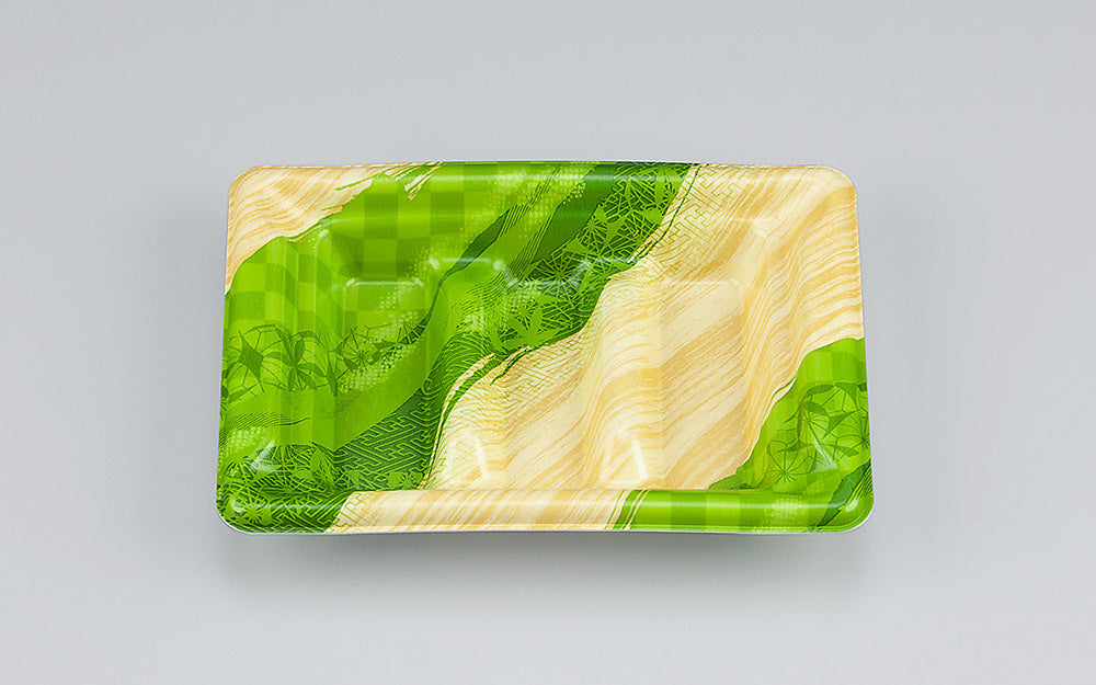 寿司容器 SF角段14-10 しじま緑本体