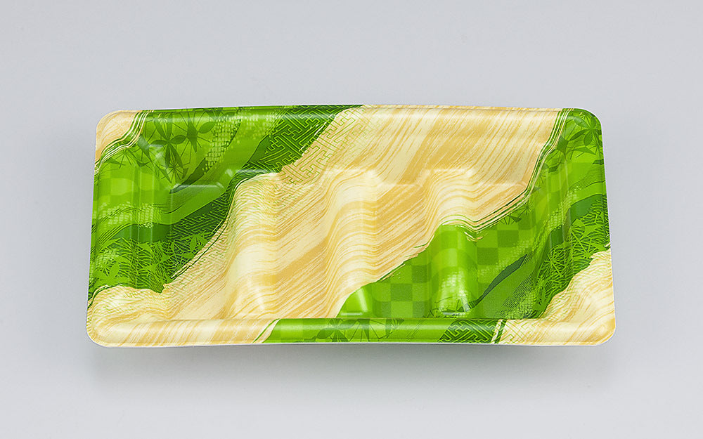 寿司容器 SF角段18-10 しじま緑本体