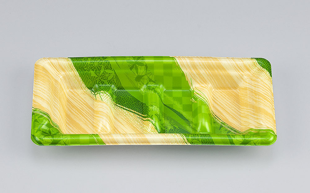 寿司容器 SF角段19-9 しじま緑本体