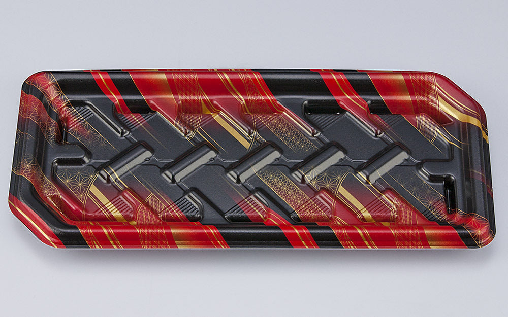 寿司容器 SF結波26 光せき赤本体