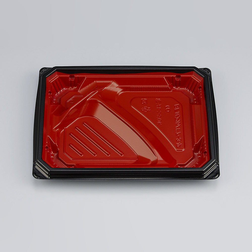 弁当容器 BFNアルバ7-3平 本漆RB本体　【販売終了】