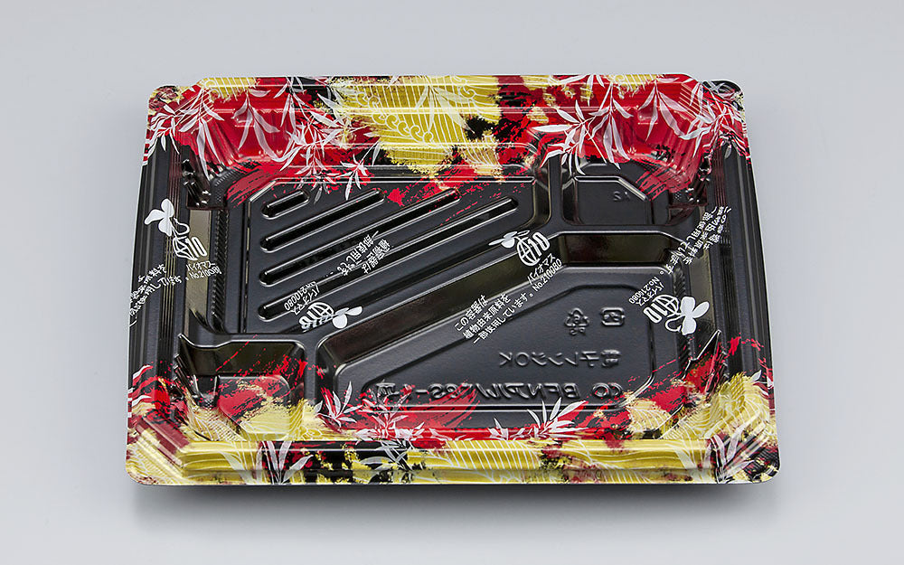 弁当容器 BFNアルバ8S-1平 みお赤B本体