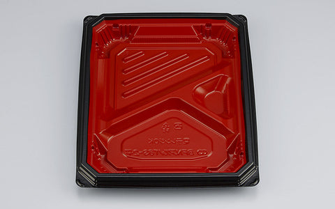 弁当容器 BFNアルバ8S-2平 本漆RB本体