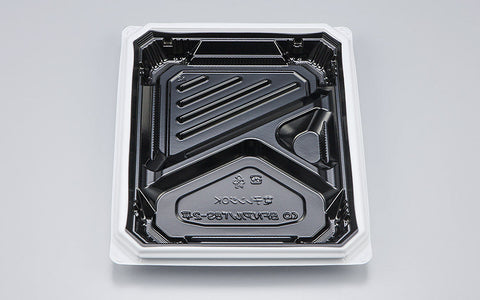 弁当容器 BFNアルバ8S-2平 BW本体
