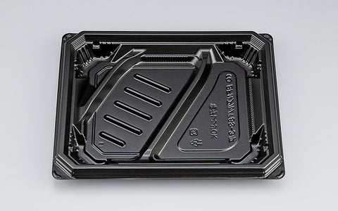 弁当容器 BFNアルバ8S-3平 黒本体