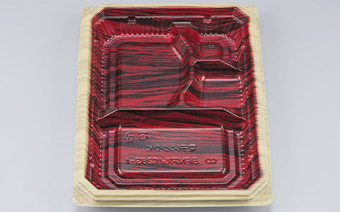 弁当容器 BFNアルバ28S-1 和もく赤本体