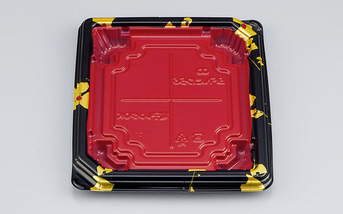 弁当容器 BFNたわら6 輪島内赤本体