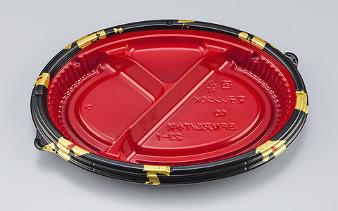 弁当容器 BFNアルバ小判23-1 輪島内赤本体