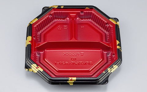 弁当容器 BFNアルバ八角20-1 輪島内赤本体