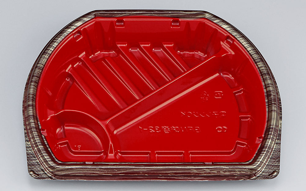弁当容器 BFN味音32-1 銀木赤本体