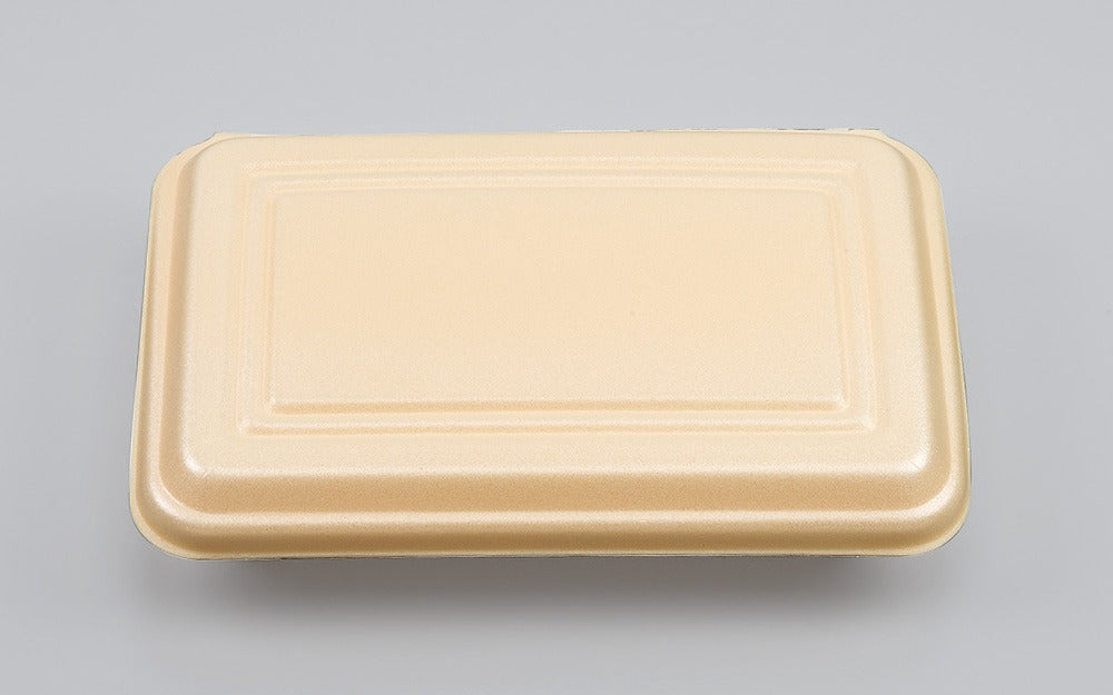 弁当容器 VK-62 折蓋丸中 クリーム