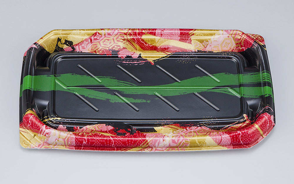 寿司容器 SFN真潮皿25 美雲赤本体