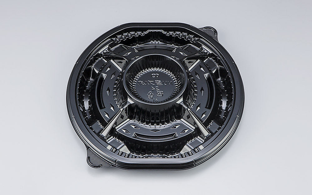 オードブル容器 NU盛ブル丸24 黒本体