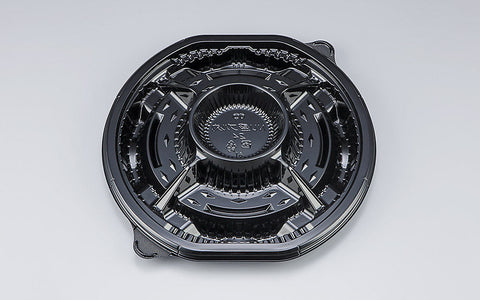 オードブル容器 NU盛ブル丸24 黒本体