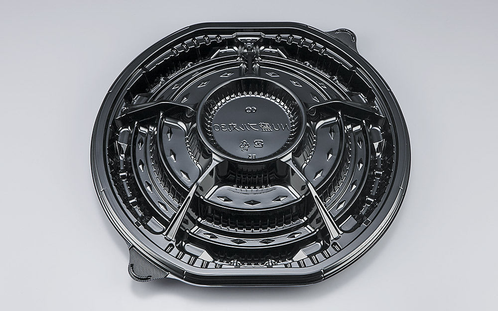 オードブル容器 NU盛ブル丸30 黒本体