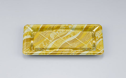 寿司容器 NU桟橋14 絹風金本体