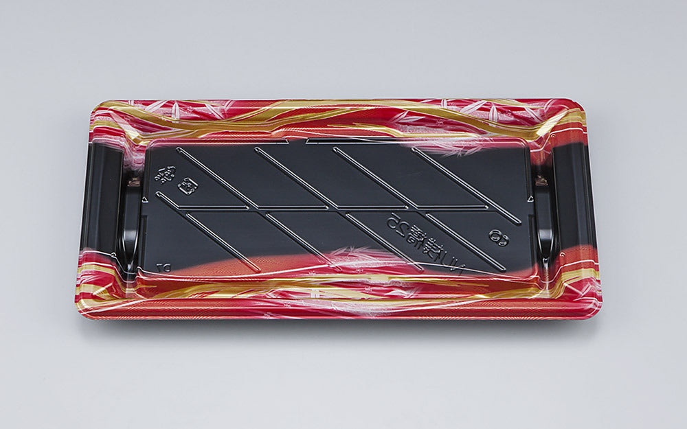 寿司容器 NU桟橋25 そよ風赤本体