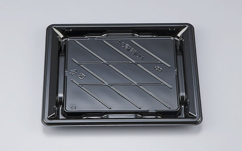 寿司容器 NU桟橋34 黒本体