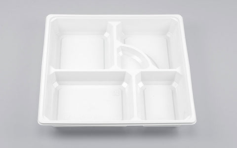 仕出し容器 BOX80-80A 白中仕切