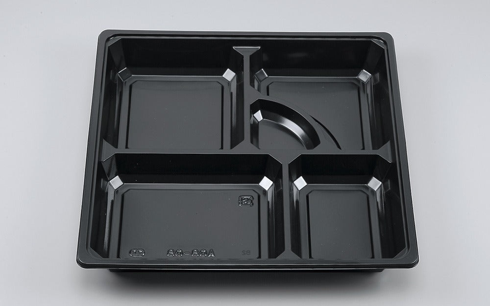 仕出し容器 BOX80-80A 黒中仕切