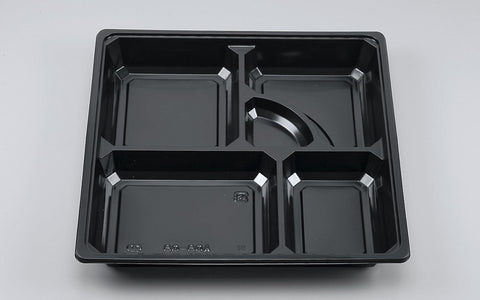 仕出し容器 BOX80-80A 黒中仕切