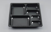 仕出し容器 BOX80-80B 黒中仕切