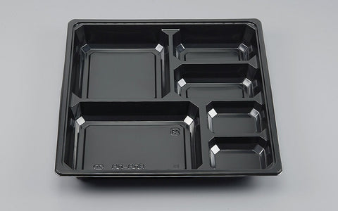 仕出し容器 BOX80-80B 黒中仕切