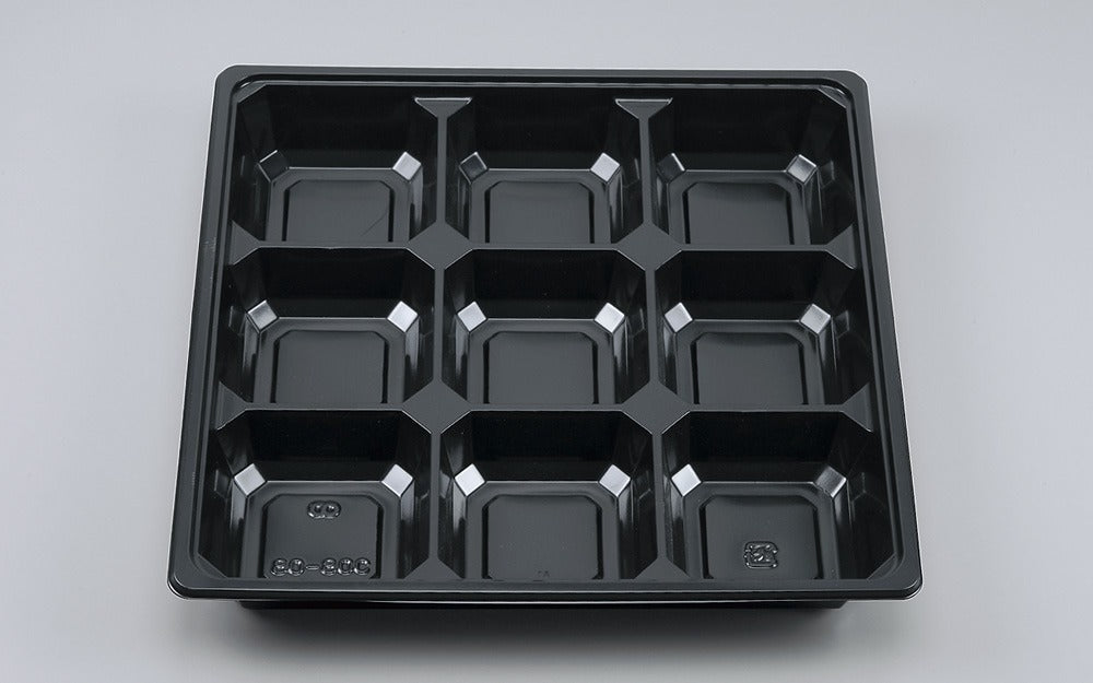 仕出し容器 BOX80-80C 黒中仕切