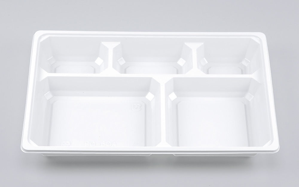 仕出し容器 BOX90-60A 白中仕切