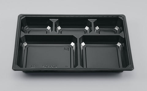 仕出し容器 BOX90-60A 黒中仕切