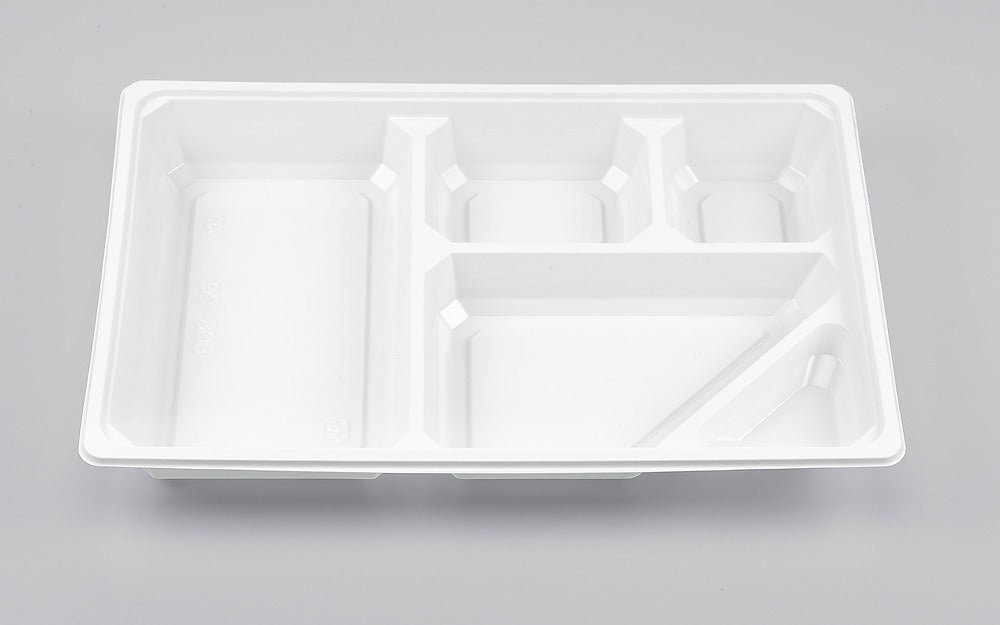 仕出し容器 BOX90-60B 白中仕切