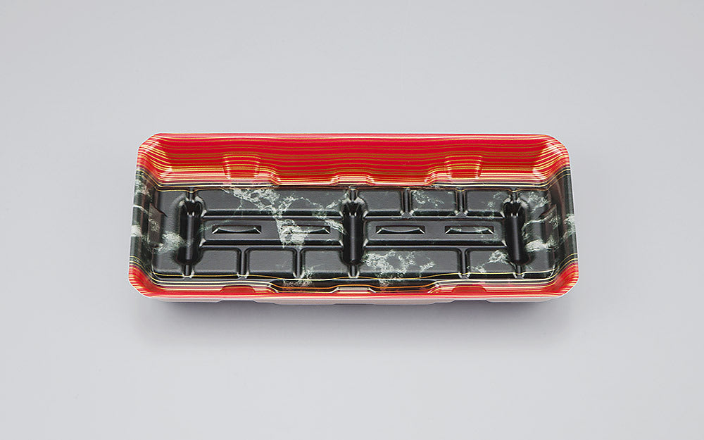 精肉容器 LFM-2深 大理石赤