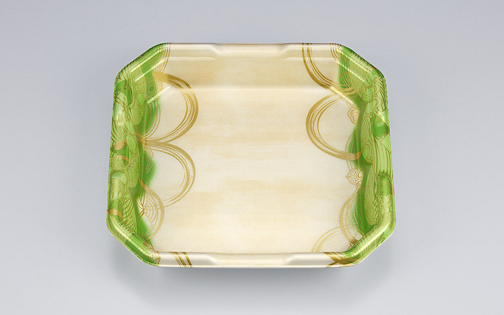 精肉容器 L-カク1 波瓦緑