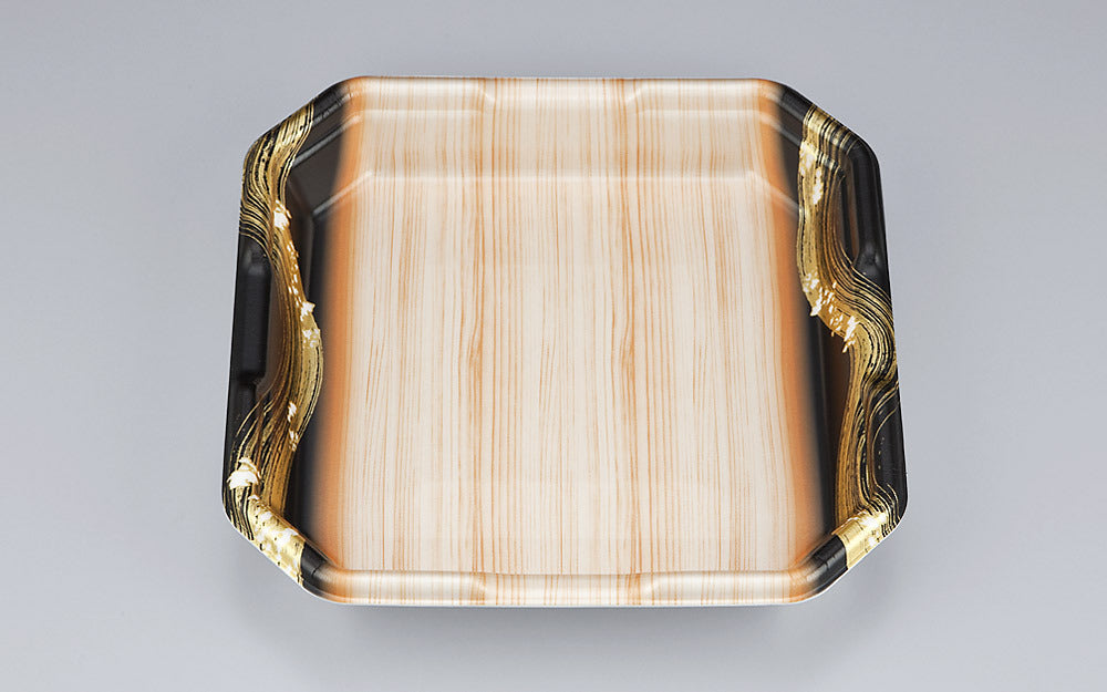 精肉容器 L-カク2 筆木目