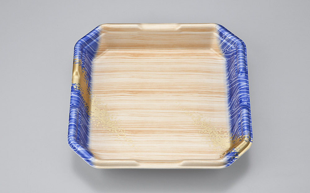 精肉容器 L-カク2 浜唄青