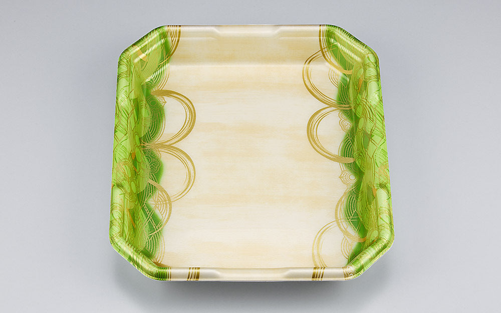 精肉容器 L-カク2．5 波瓦緑