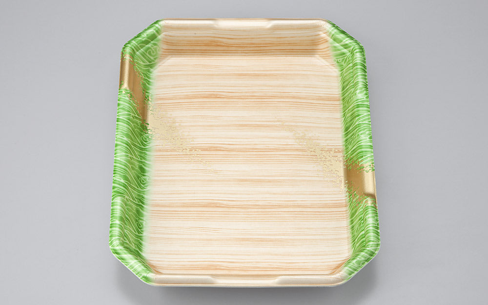 精肉容器 L-カク2．8 浜唄緑