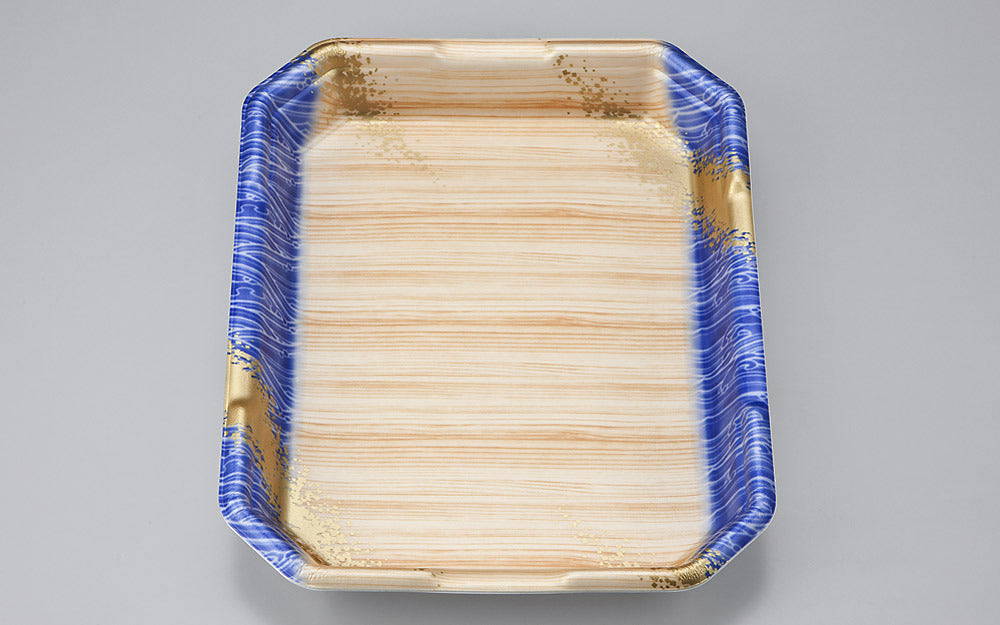 精肉容器 L-カク2．8 浜唄青