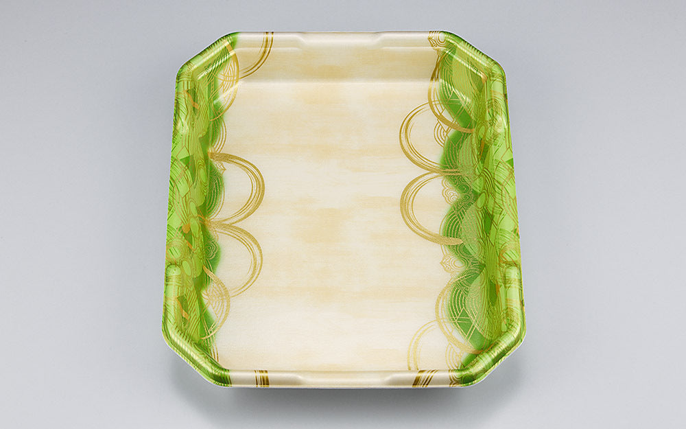 精肉容器 L-カク2．8 波瓦緑