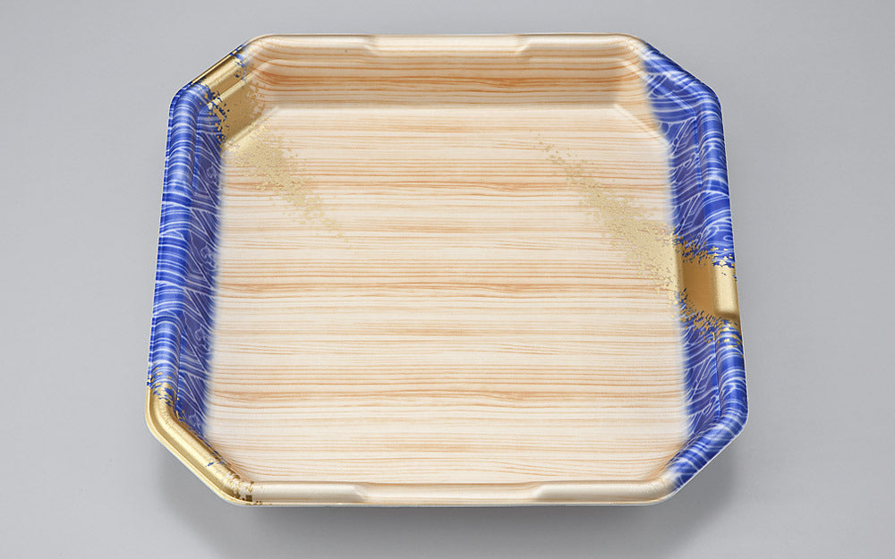 精肉容器 L-カク3 浜唄青